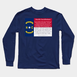 Words of the Regulators (Back Print) Long Sleeve T-Shirt